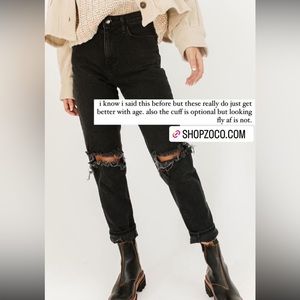 Shop zoco lotus denim - black